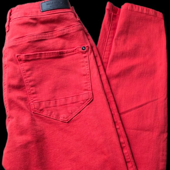 Never Worn SANDWICH Tomato Red Pants - Picture 1 of 7